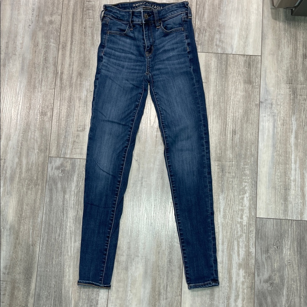 American Eagle Blue Skinny Jeans